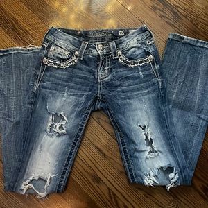 Embellished & Distressed Miss Me 💎